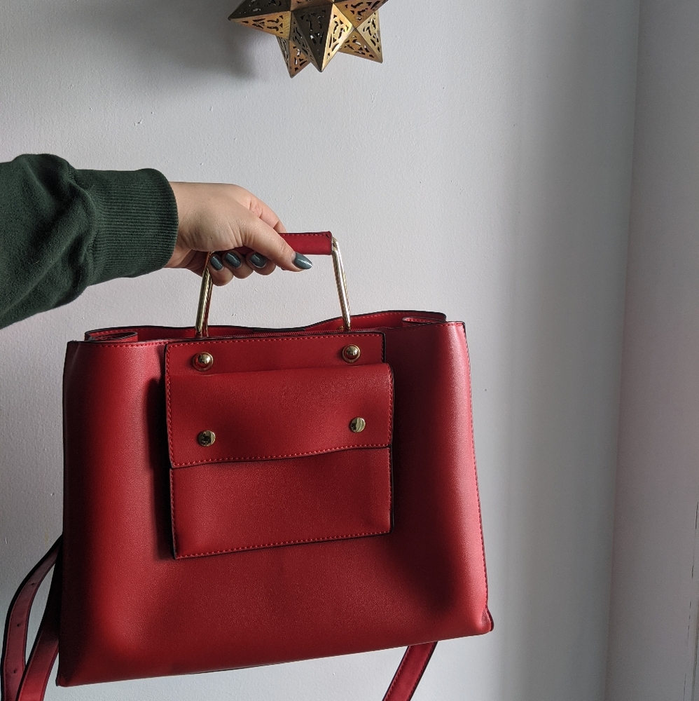 Red and gold bag